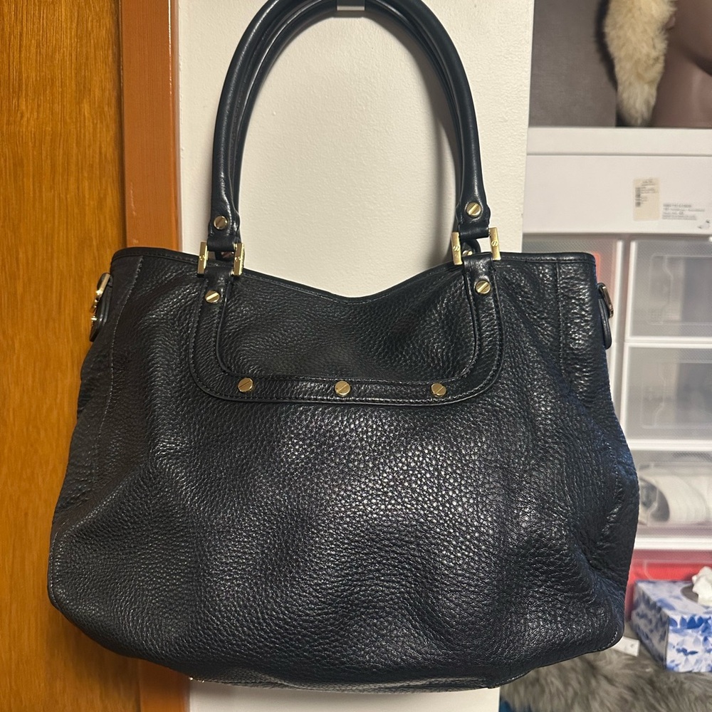 Tory Burch black Leather Tote Bag - Picture 3 of 8